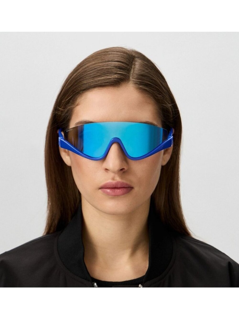NEW GUCCI SUNGLASSES GG1650S 010 SHIELD BLUE UNISEX GUCCI EYEWEAR